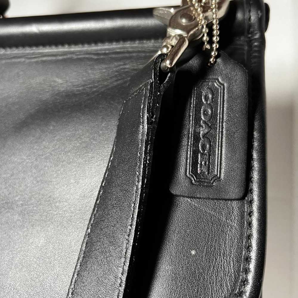 Vintage COACH Black Leather #5266 Beekman - image 9