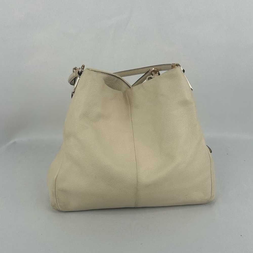 Coach Cream Pebbled Genuine Leather Large Tote Sh… - image 3