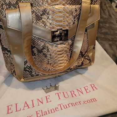 Elaine Turner Vintage Python Handbag