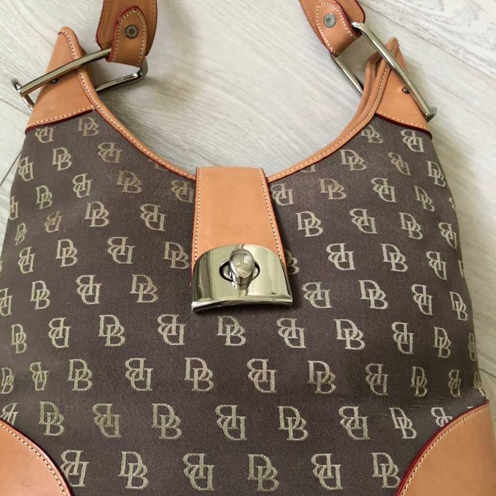 Dooney & Bourke monogram leather bag vtg - image 3