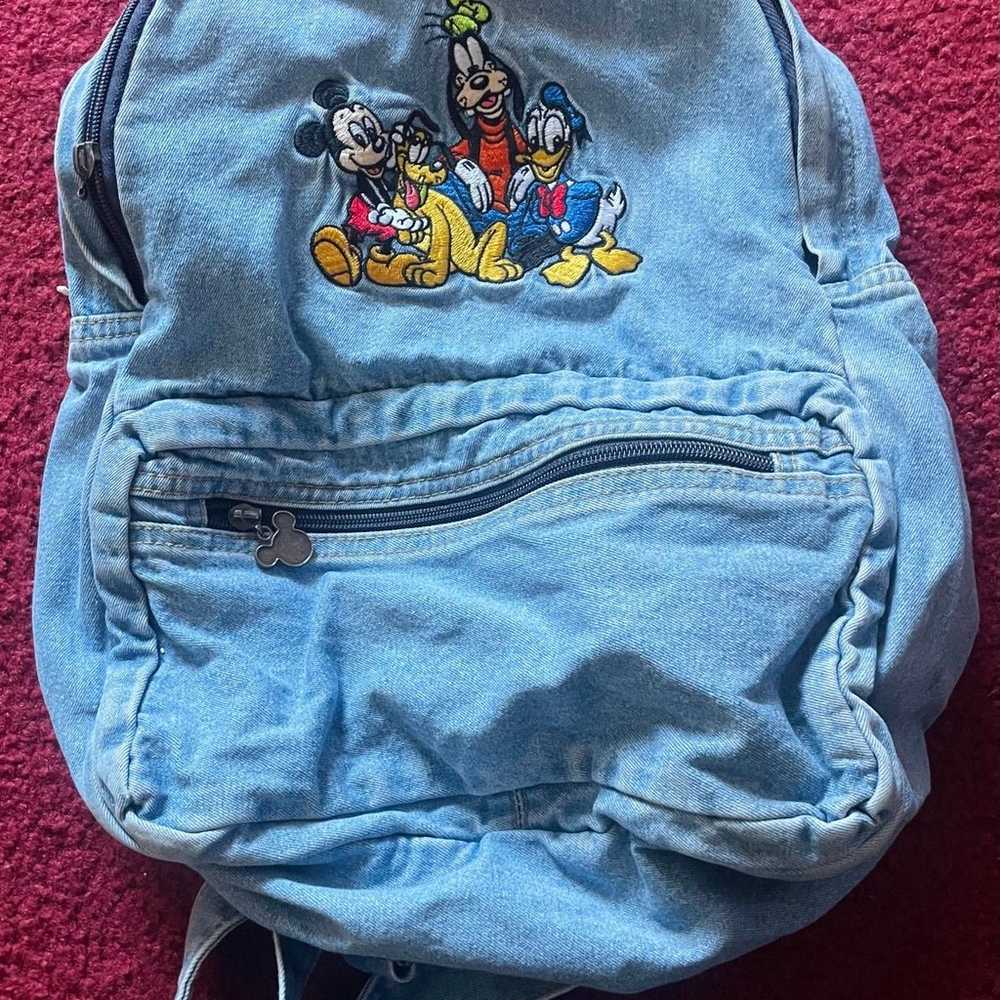 Vintage Disney denim backpack - image 1