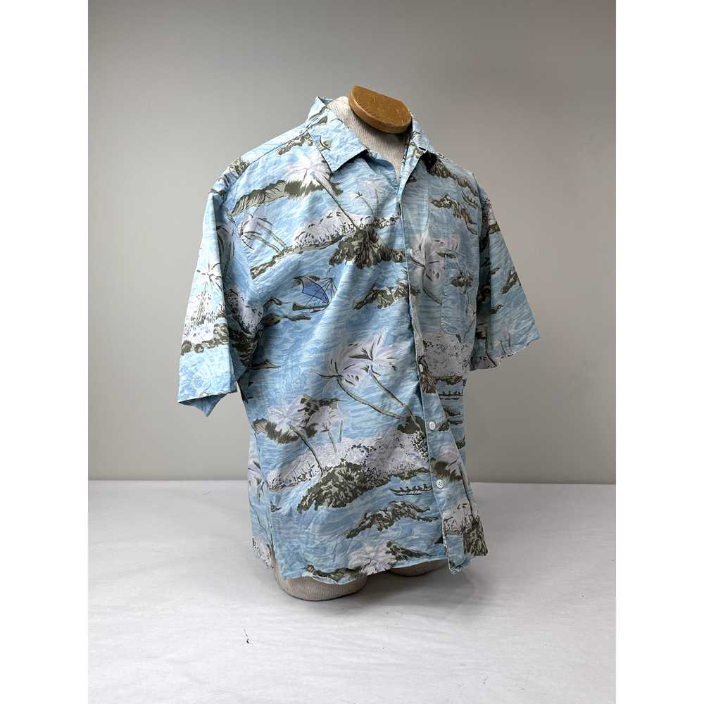 Vintage Silk Hawaiian Shirt 100% Silk Button Down… - image 2