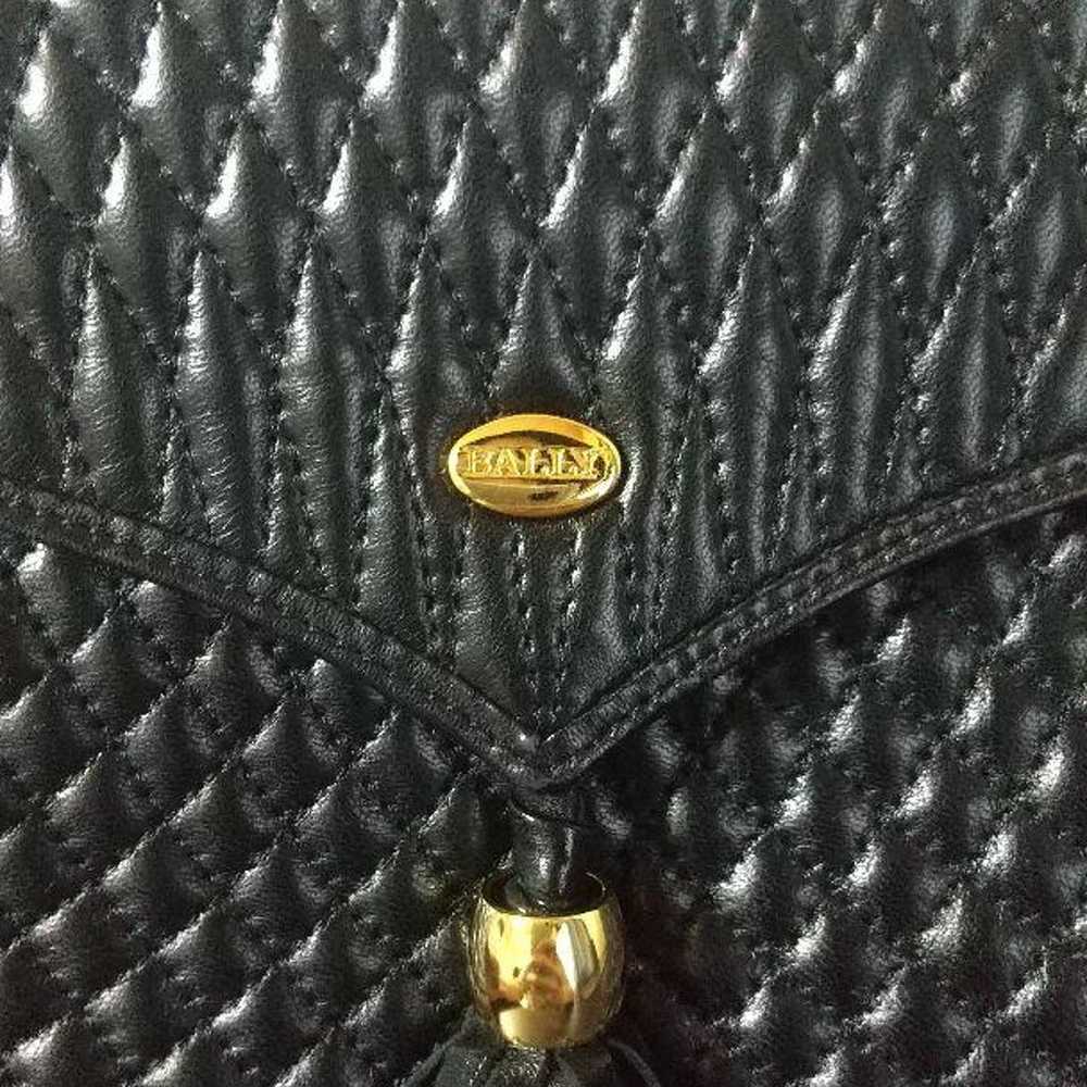 【Excellent Condition】Bally Quilting Shoulder Bag … - image 7