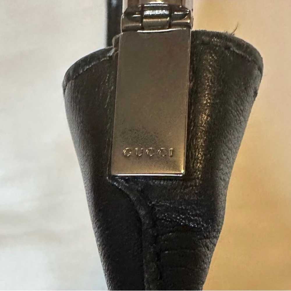 Gucci Vintage Leather Bamboo Shoulder Bag - image 4