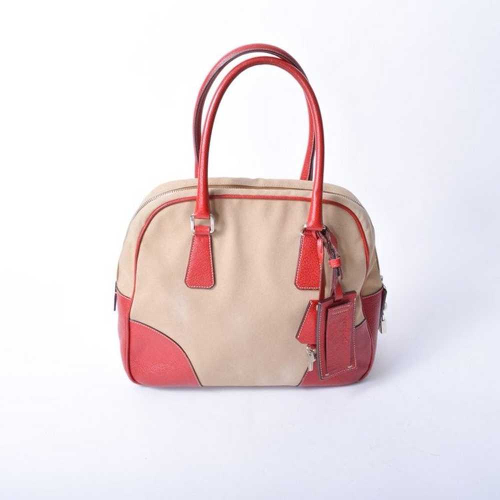 Red Canvas Prada Bag - image 2