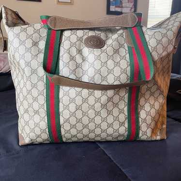 Gucci Vintage Sherry Travel Tote - image 1