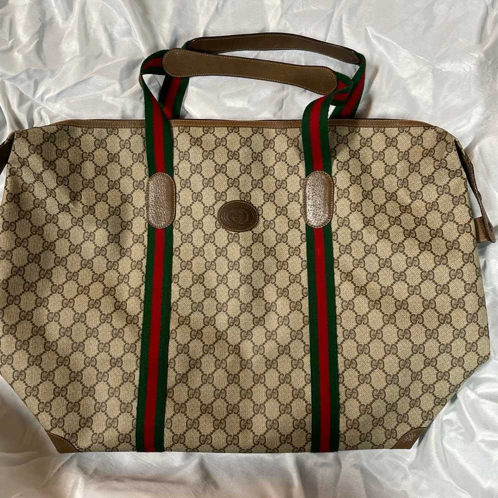 Gucci Vintage Sherry Travel Tote - image 2