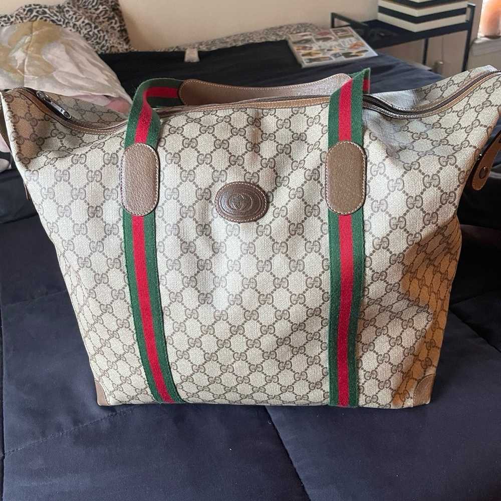 Gucci Vintage Sherry Travel Tote - image 4