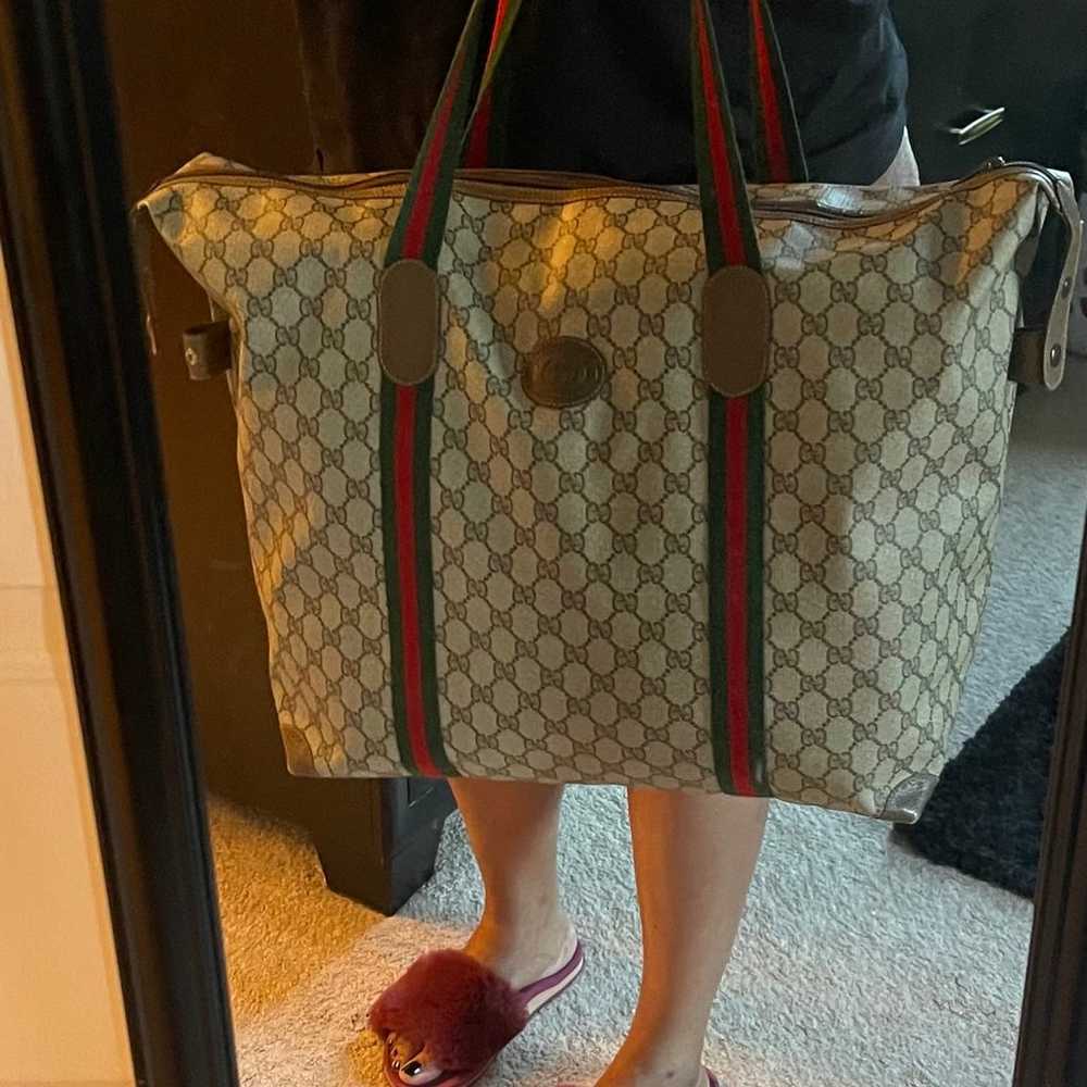 Gucci Vintage Sherry Travel Tote - image 5