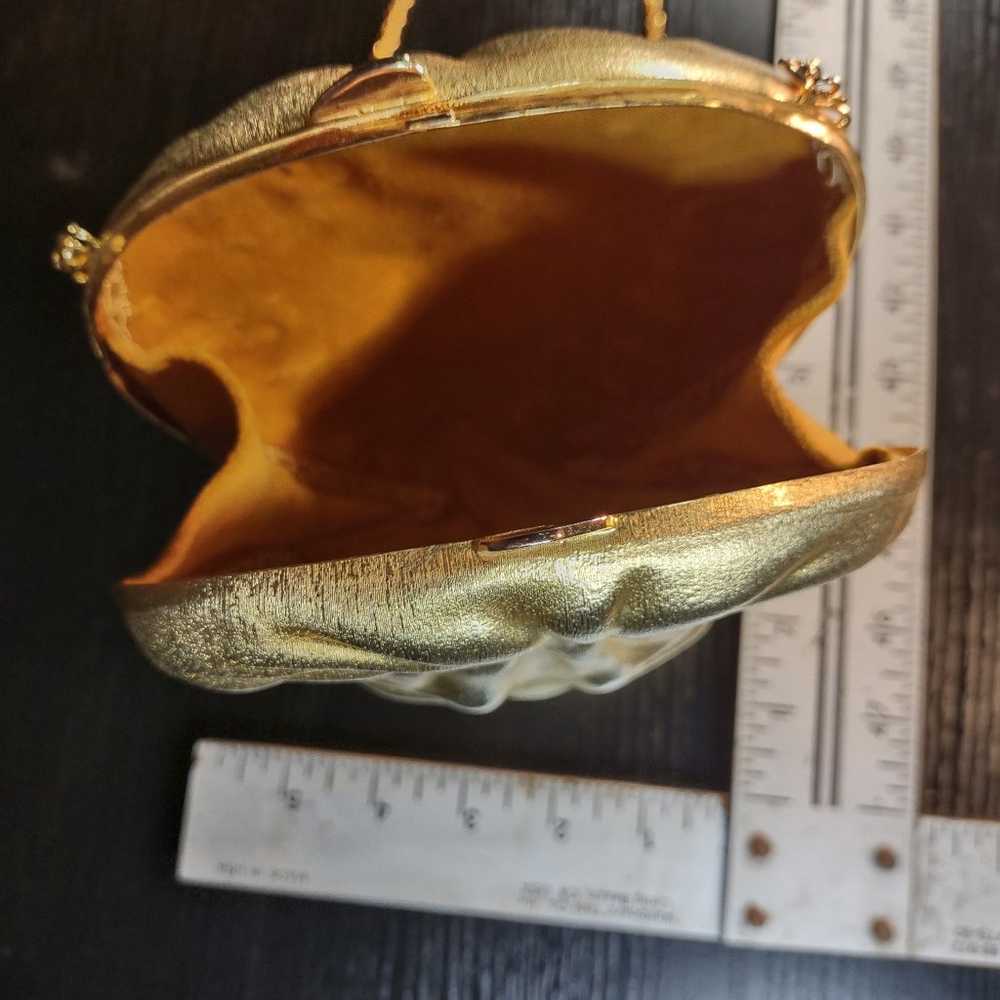 Vintage Italian Gilt Lion's Head Shoulder Bag ca.… - image 5