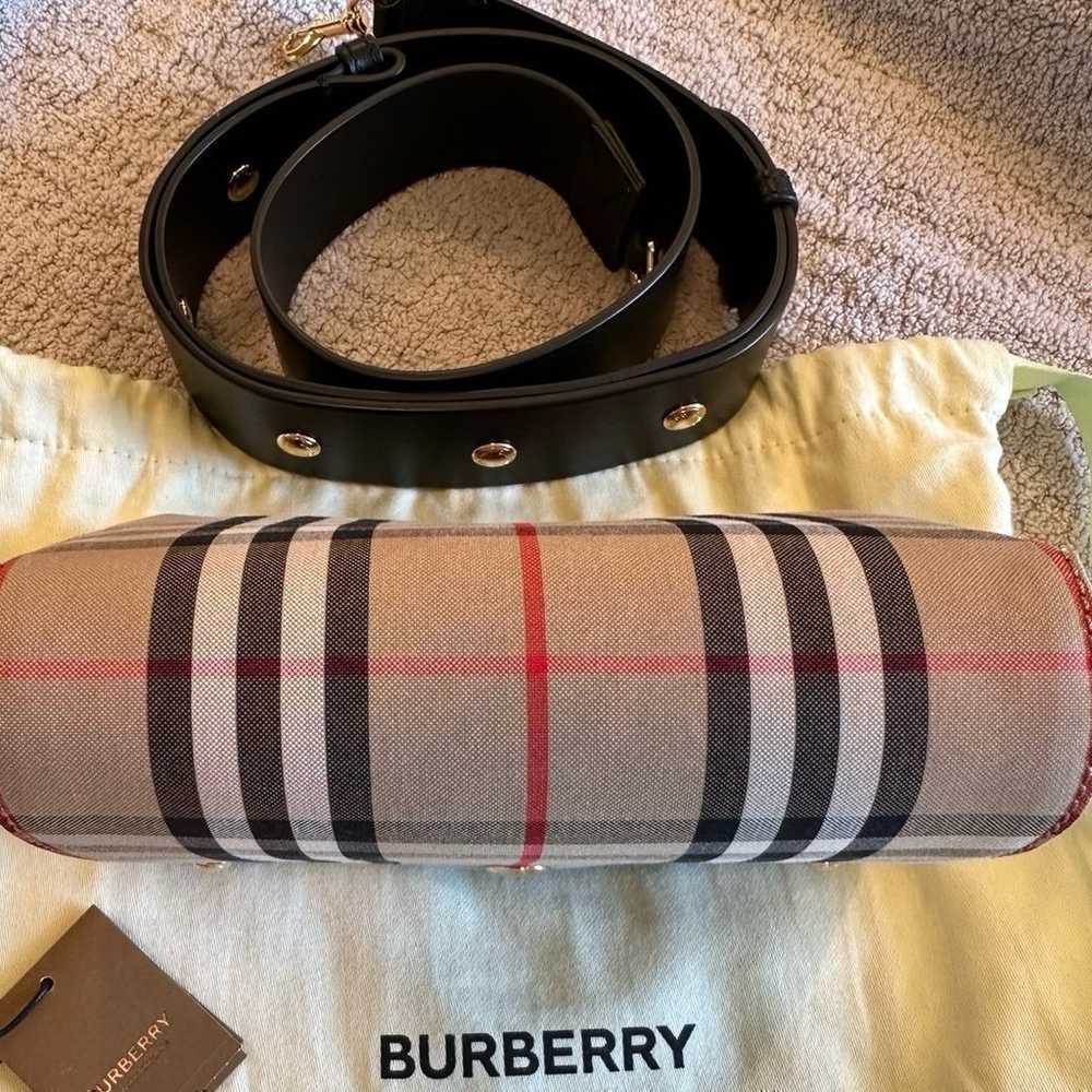 Burberry Neutral Hackberry Vintage Check Leather … - image 7