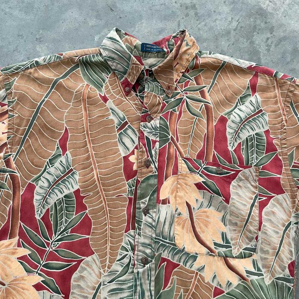 Chaps Vintage Chaps Ralph Lauren Tropical Shirt - image 2