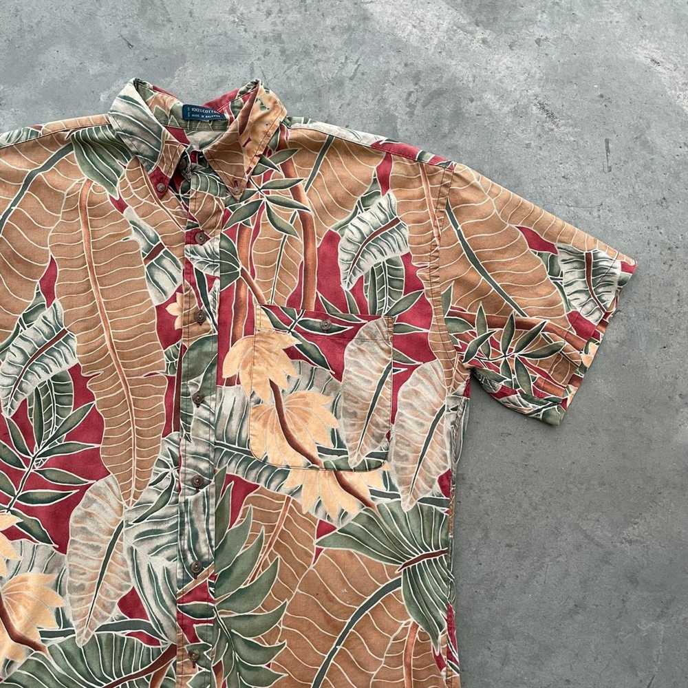 Chaps Vintage Chaps Ralph Lauren Tropical Shirt - image 3