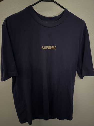 Supreme Supreme Gold Embroidered Logo Tee