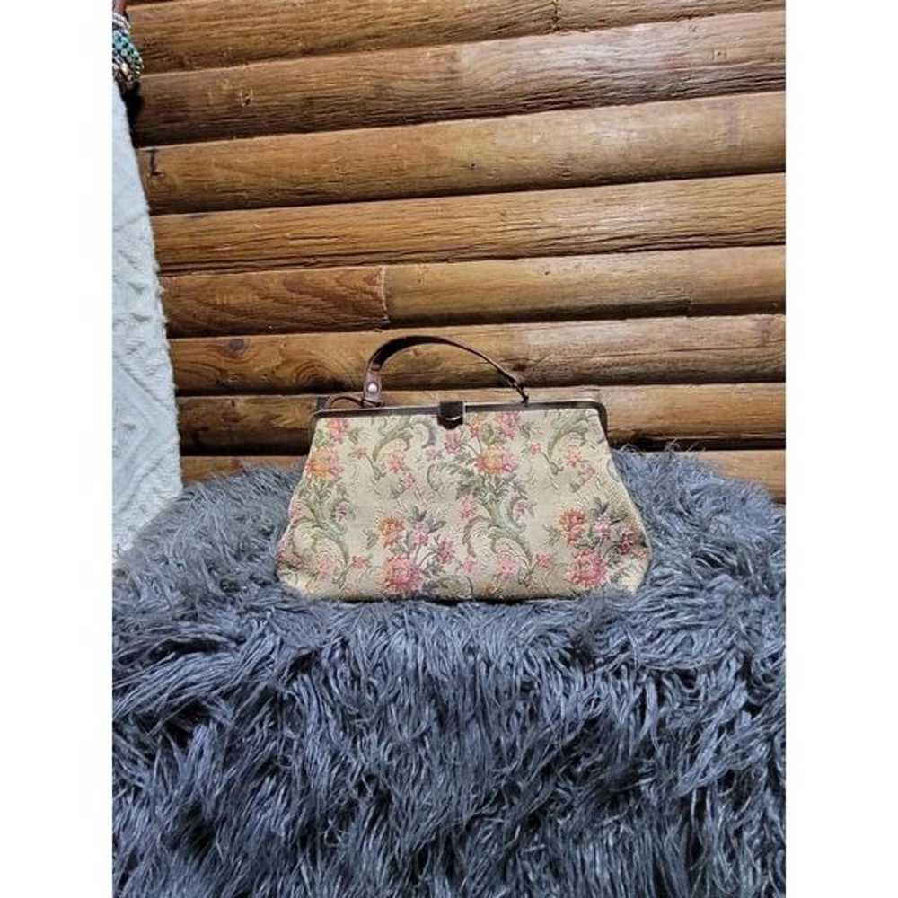 bueno vintage floral purse with coin purse - image 1