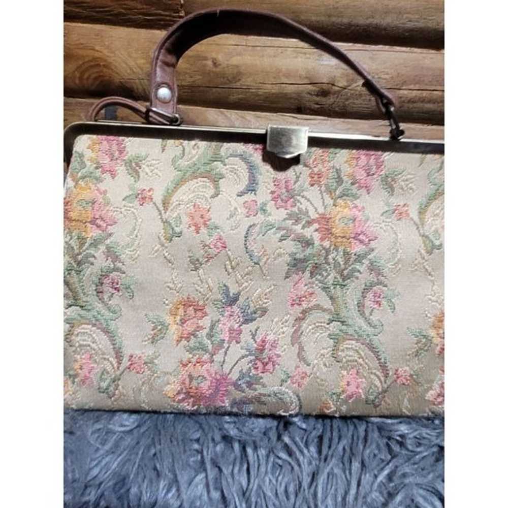 bueno vintage floral purse with coin purse - image 2