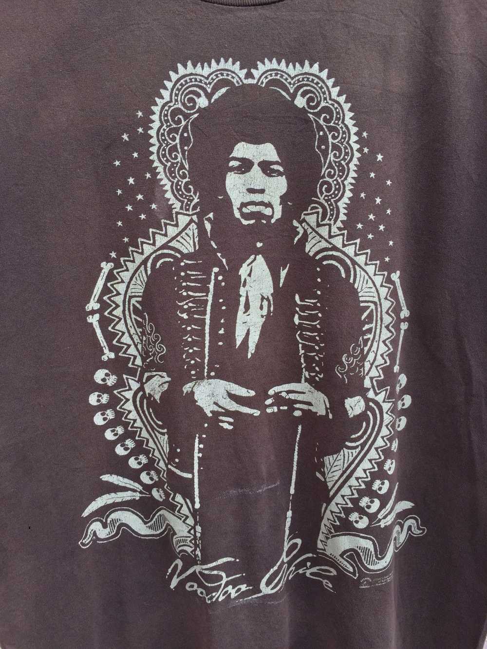 Band Tees × Vintage Vintage Sunfaded Jimi Hendrix… - image 3