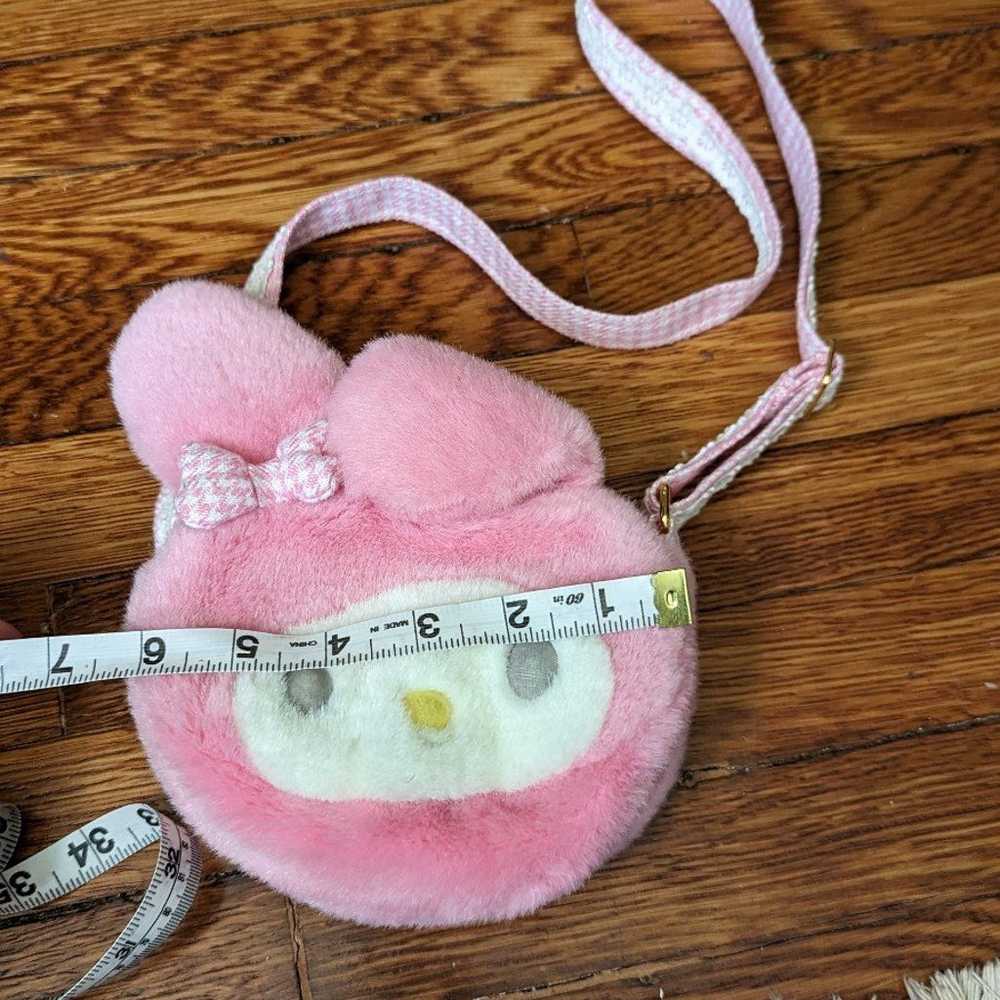 Sanrio My melody fuzzy vintage pouch purse small … - image 2