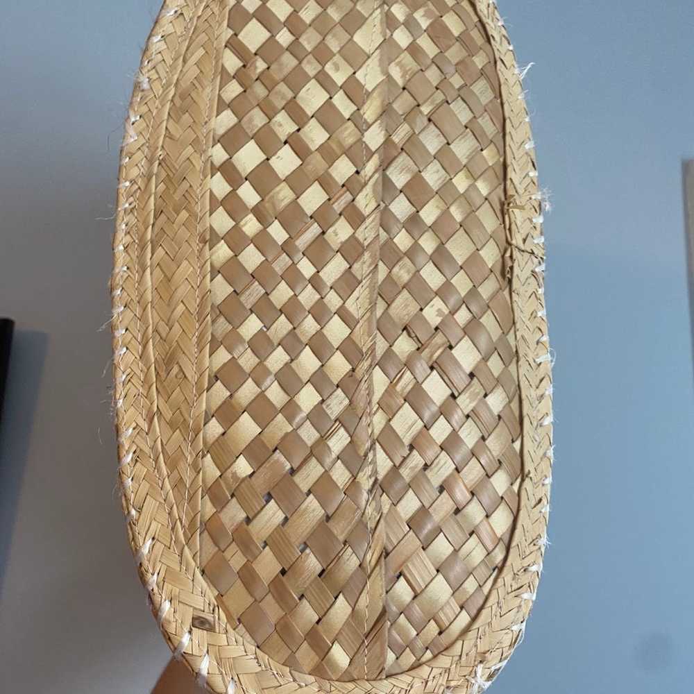 Vintage Bahamas Woven Wicker Straw Tote Purse Bag… - image 4