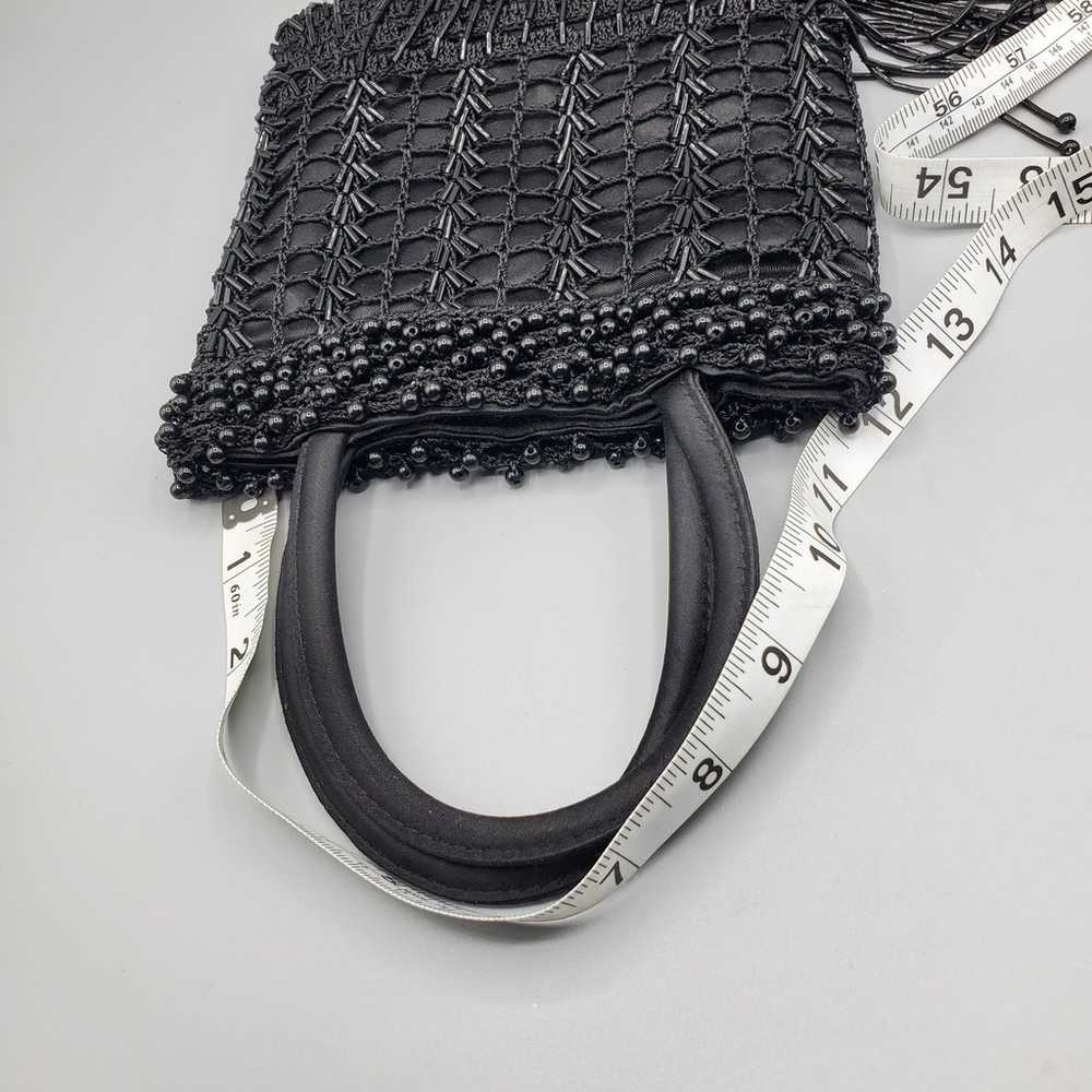 VINTAGE WOMEN'S BEADED CROCHETED HANDBAG - image 10