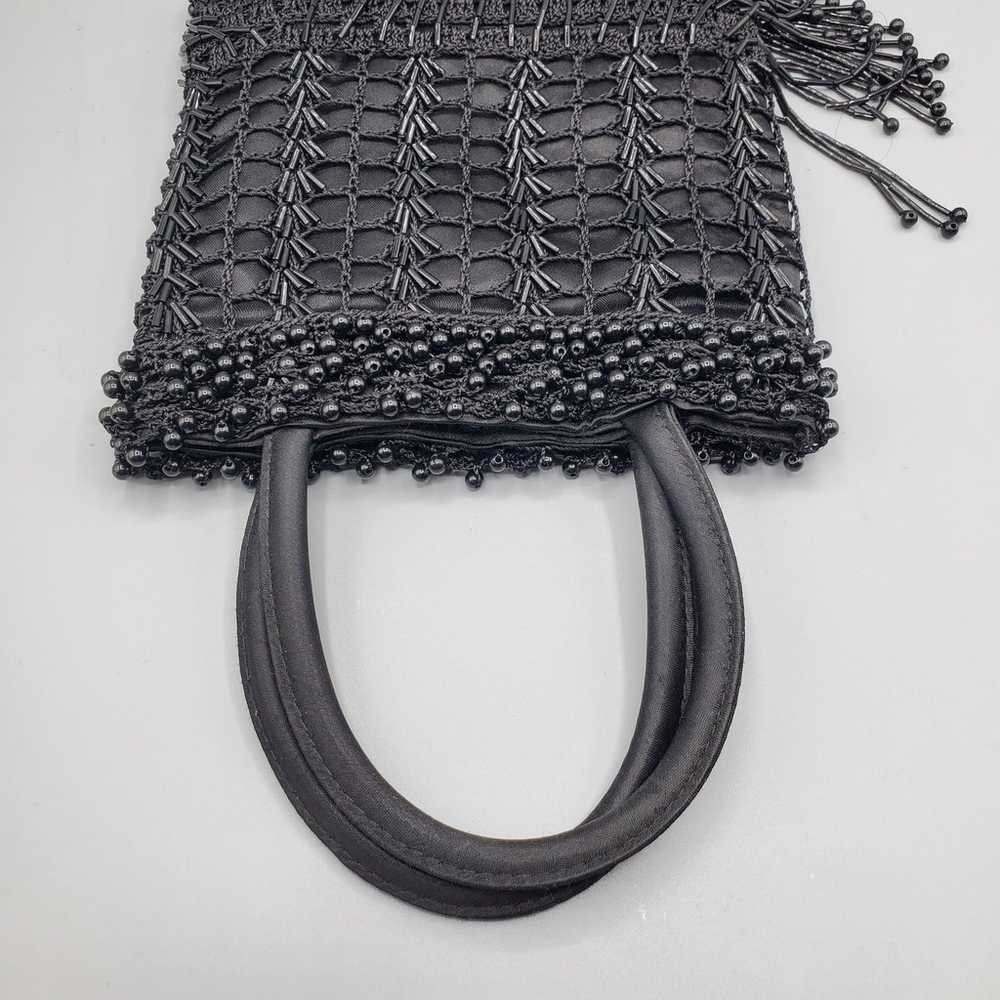 VINTAGE WOMEN'S BEADED CROCHETED HANDBAG - image 6