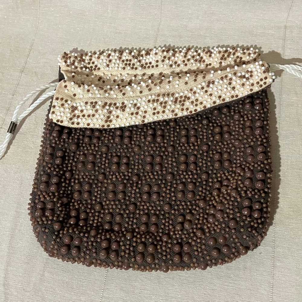 Vintage Emson Candy Dot Bead Drawstring Pouch Bag… - image 10