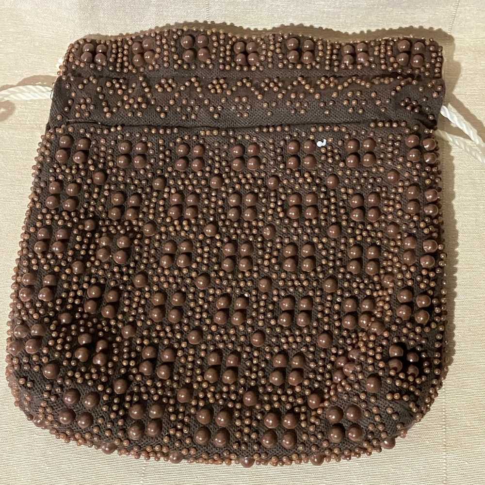 Vintage Emson Candy Dot Bead Drawstring Pouch Bag… - image 8