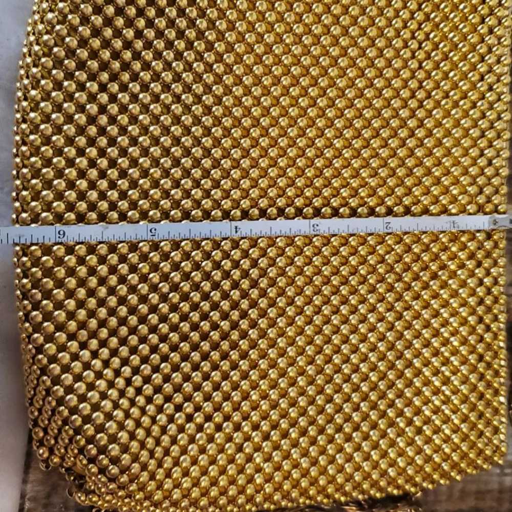 Another Y&S Vintage Gold Metal Mesh Purse Crossbo… - image 2