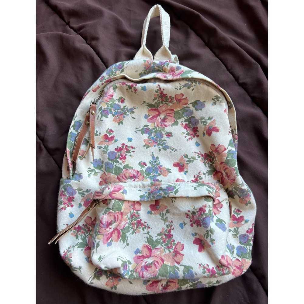 Vintage Brandy Melville Floral Print Backpack - image 1