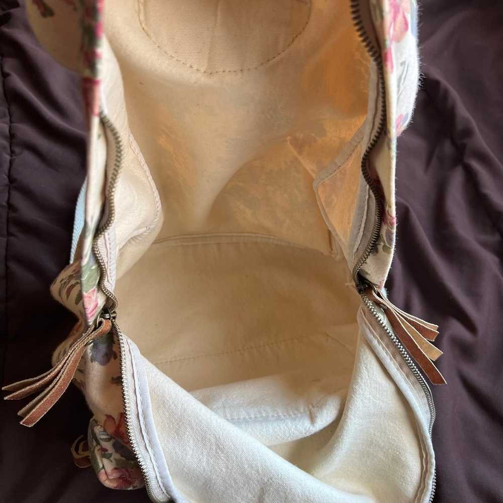 Vintage Brandy Melville Floral Print Backpack - image 5