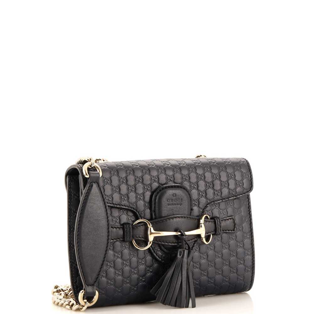 GUCCI Emily Chain Flap Bag (Outlet) Microguccissi… - image 2