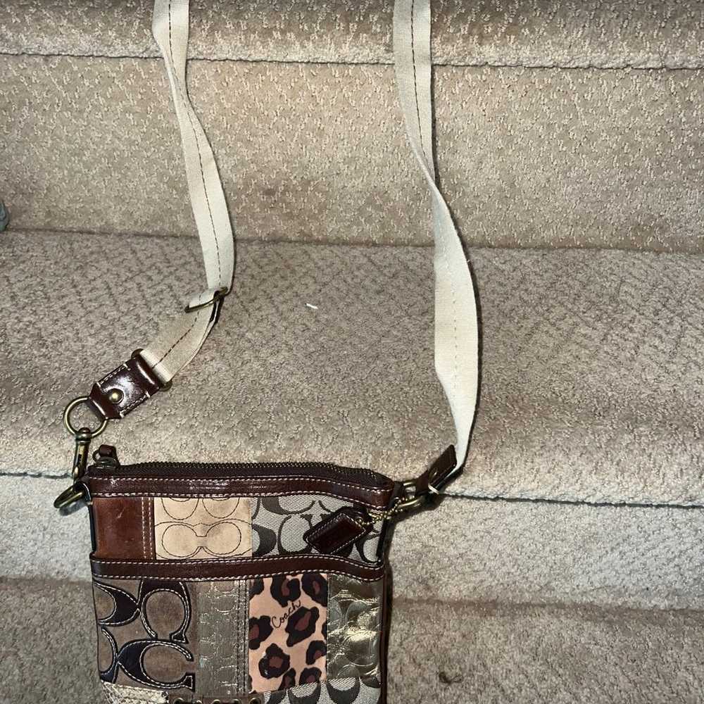 VINTAGE 90s leather coach purse - image 6