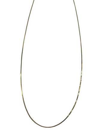 14kt YG 20" Square Snake Chain - image 1