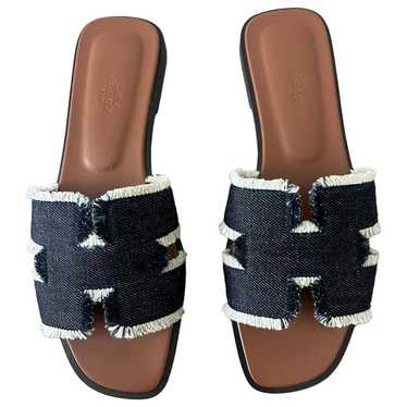 Hermès Oran cloth sandal - image 1