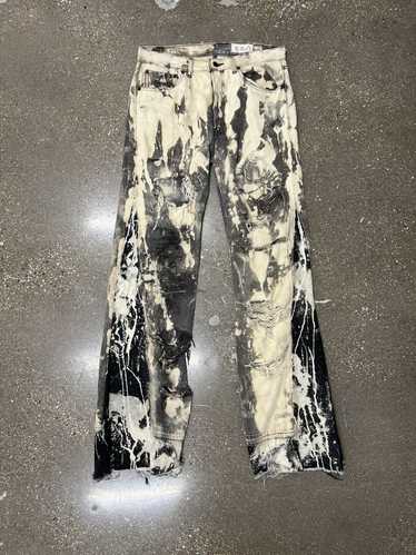 Ends Repair Ends Repair Bleached Splatter Denim P… - image 1