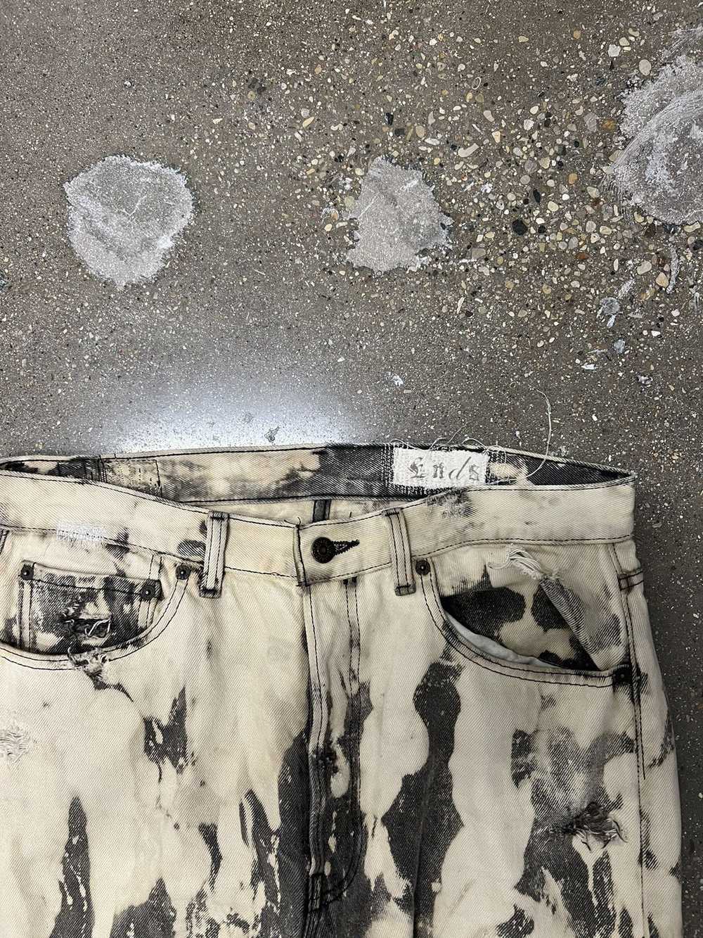 Ends Repair Ends Repair Bleached Splatter Denim P… - image 3