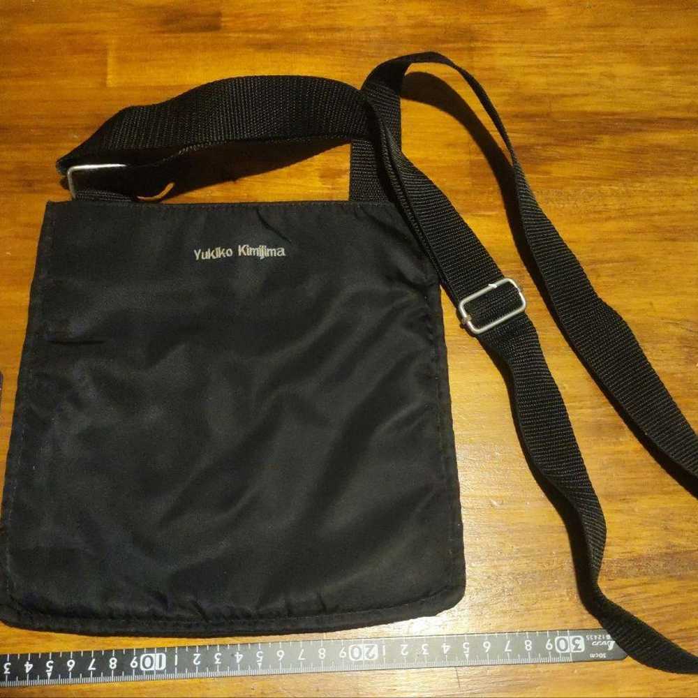 Yukiko Kimijima Nylon Square Shoulder Bag Black - image 1