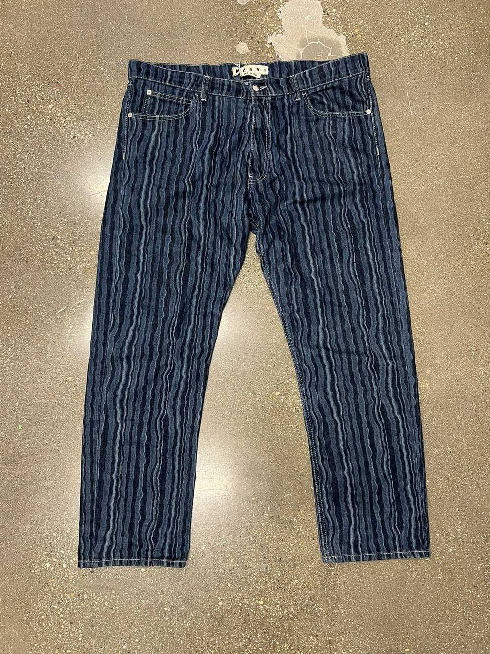 Marni Marni Striped Wavy Denim - image 1