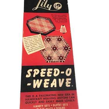 Vintage Lily Speed-O-Weave Adjustable Metal Loom … - image 1