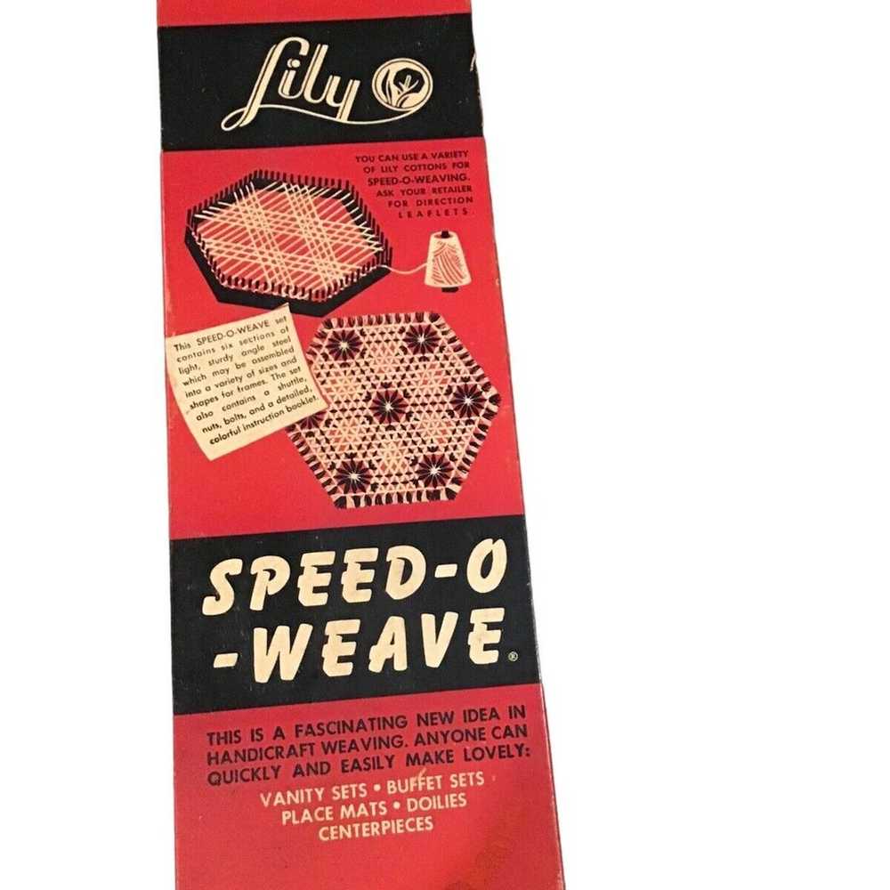 Vintage Lily Speed-O-Weave Adjustable Metal Loom … - image 3