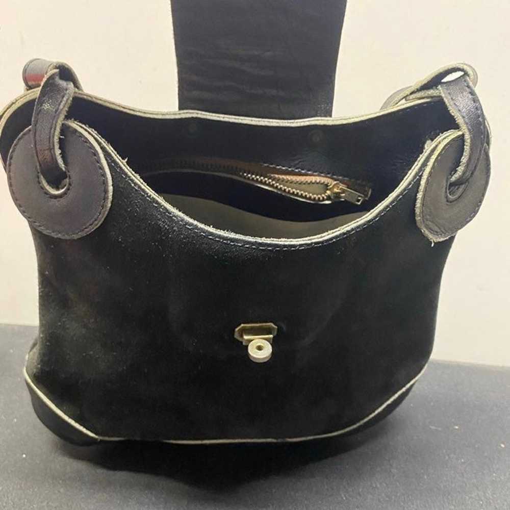 Vintage Cowhide Suede purse & Leather - image 9