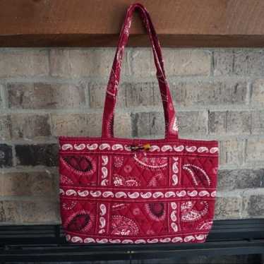 Vera Bradley Mesa Red Small Tic Tac Tote Purse - image 1