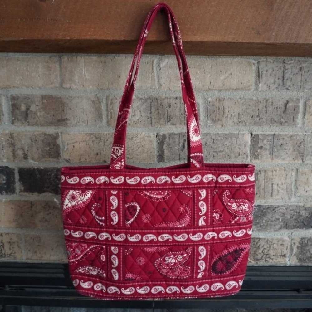 Vera Bradley Mesa Red Small Tic Tac Tote Purse - image 3