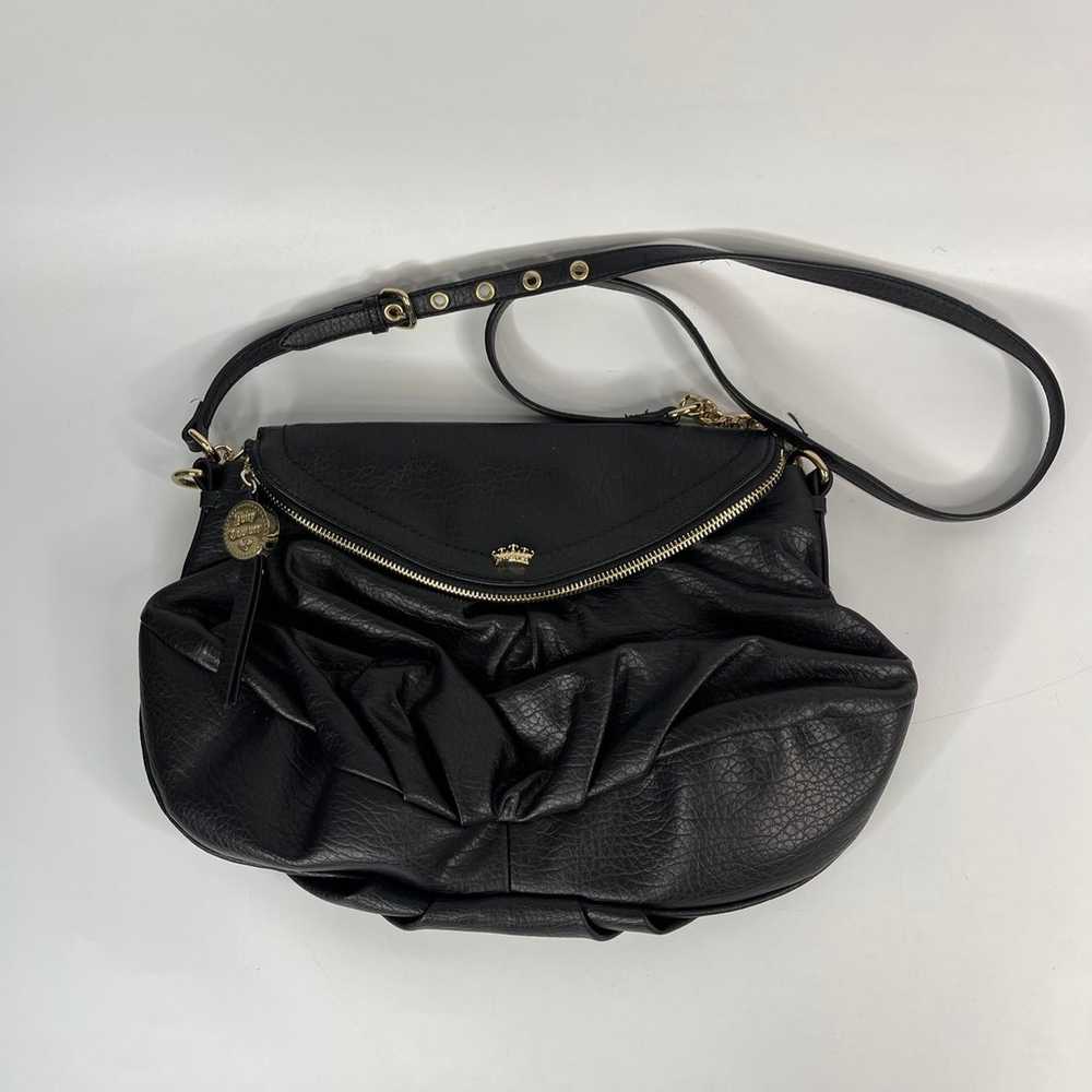 Vintage Juicy Couture Black Shoulder Bag Purse Bag - image 1