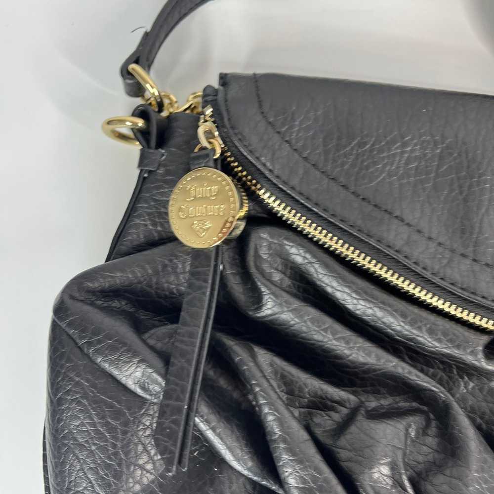 Vintage Juicy Couture Black Shoulder Bag Purse Bag - image 2