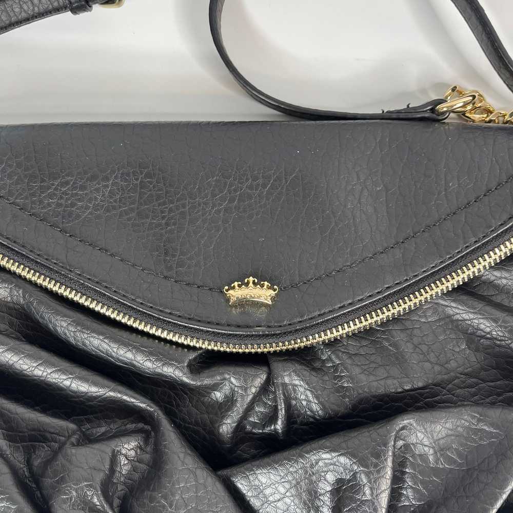 Vintage Juicy Couture Black Shoulder Bag Purse Bag - image 3