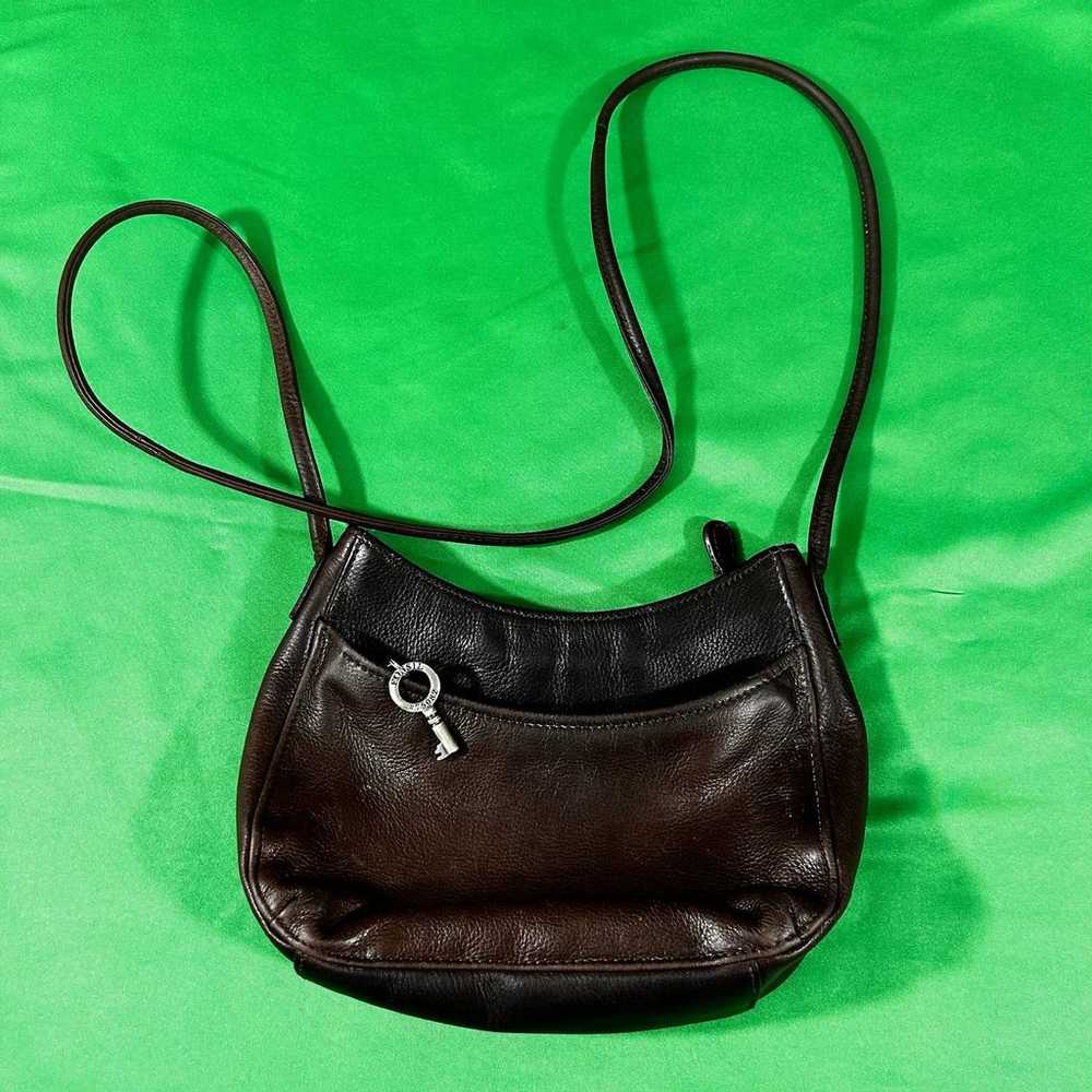 Fossil Small Handbag Crossbody Y2K Boho 100% Genu… - image 2