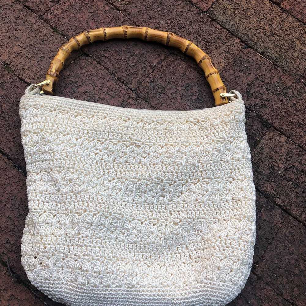 Vanessa Vintage Crocheted Shoulder Bag - image 1