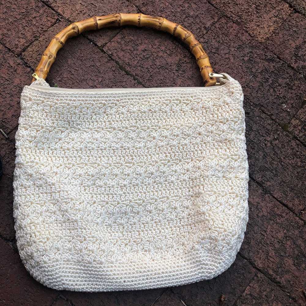 Vanessa Vintage Crocheted Shoulder Bag - image 2