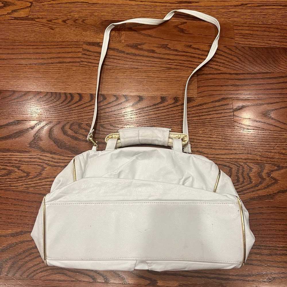 Vintage Paris Handbags New York White Leather Bag - image 3